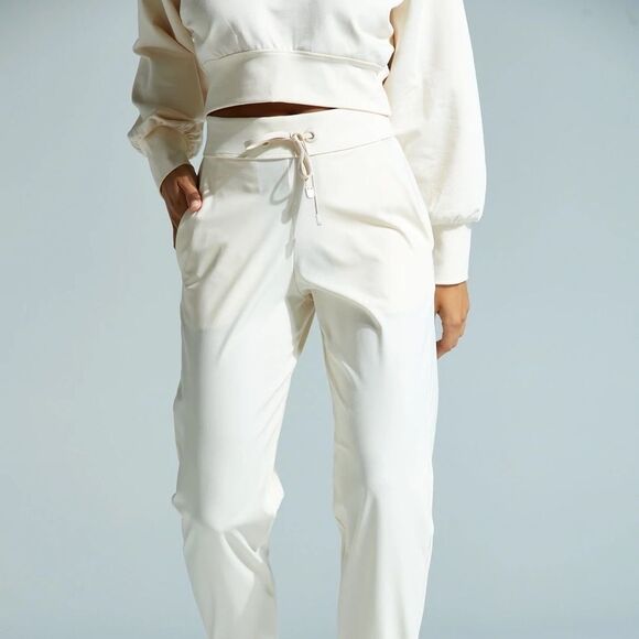 Noli Cream Track Pants With Tie Size Small - Picture 3 of 11